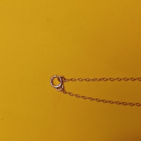 Sterling Silver Link Chain Small Dainty Amethyst Necklace - Size 16" - Picture 4 of 8